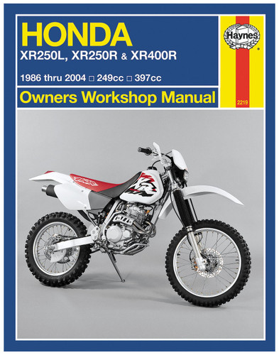 Haynes Repair/Service Manual for '86-04 Honda XR250L, XR250R, XR400R (M2219)