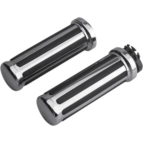 G2 Ergonomics Rail Quick-Turn Handlebar Grips | Chrome/Black (17-0513-Q)