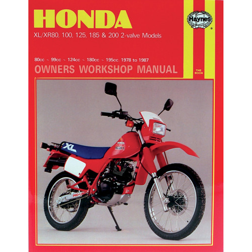 Haynes Repair/Service Manual for '77-87 Honda XR/XL 80/100/125/185/200 (M566)