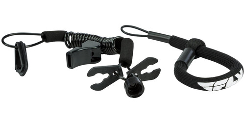Fly Racing PWC Ultra Cord Floating Tether Cord/Lanyard w/Whistle