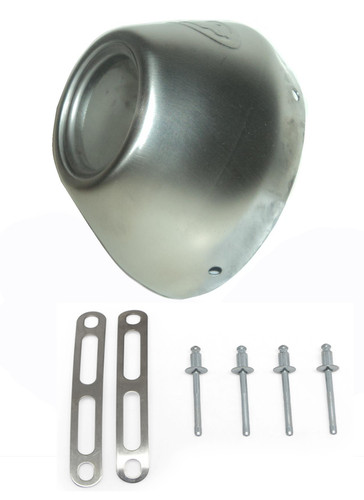 FMF Q4/Ti-4/PC-4 Muffler Stainless Steel Slash Cut Cone Cap (040635)