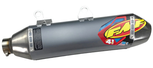 FMF Factory 4.1 RCT Carbon Tip Aluminum Slip-On Muffler (045647)