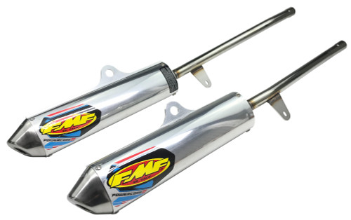 FMF Powercore-2 Dual Aluminum/Stainless Slip-On Silencers (020264)