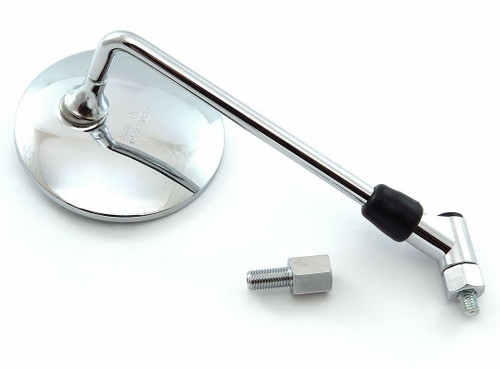 Emgo Universal Euro Round Chrome Mirror (20-30650)