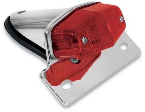 Emgo Lucas Style Taillight w/Chrome Bracket (62-21510)