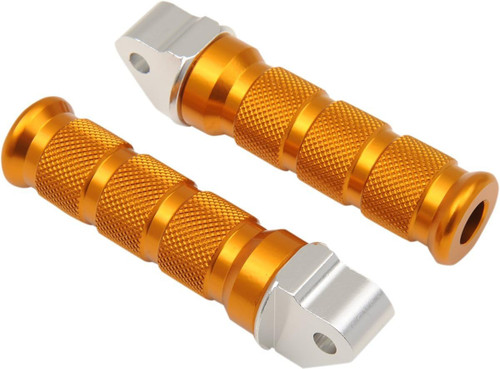 Emgo Gold Anodized Aluminum Front Footpegs (50-11320)