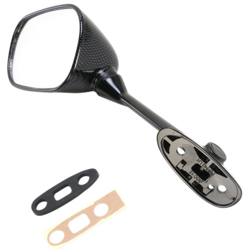Emgo Carbon-Look Left Motorcycle Mirror (20-97204)