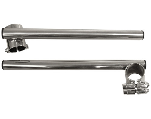 Emgo 7/8" Chrome Steel Handlebar Clip-Ons for 41mm Fork Tube (23-93139)