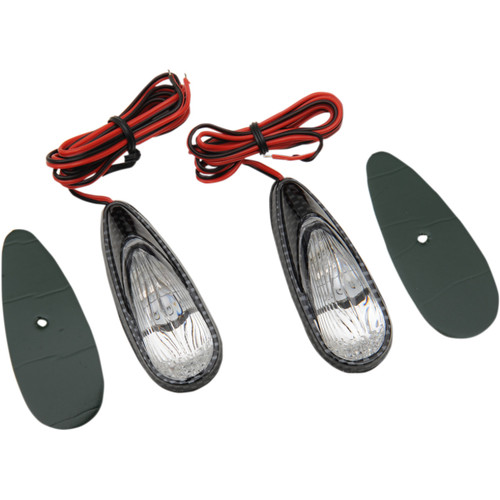 Emgo Flush Mount LED Carbon-Look Marker Lights (61-97003)