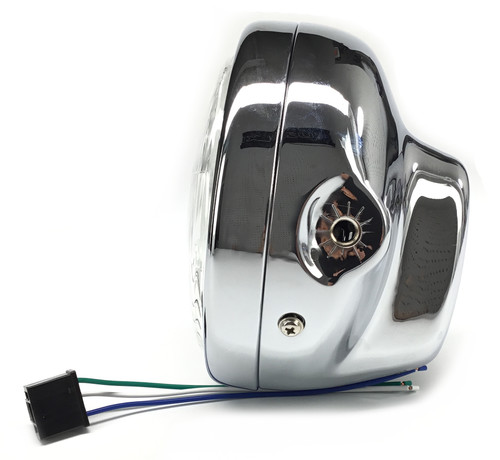 Emgo 6.25" Classic Side Mount Chrome Headlight Assembly (66-64312D)