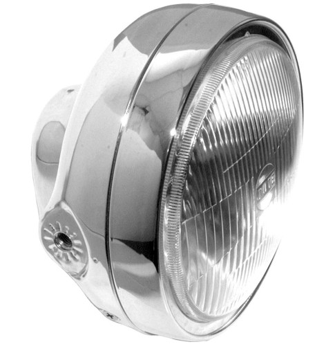 Emgo 6.25" Classic Side Mount Chrome Headlight Assembly (66-64312D)