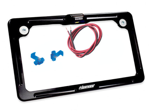 Driven Aluminum LED Black License Plate Frame (DFLPWL-01)