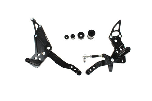 Driven TT Black Aluminum Rearsets (DRP-727-BK)