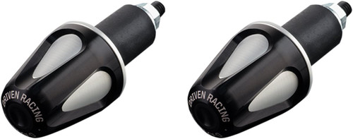 Driven D-Axis Bar Ends Black/Silver (DXB-BK2)