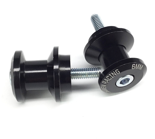 Driven D-Axis Swingarm Spools Black 6mm (DXS-6BK)
