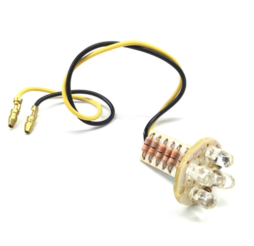 Drag Specialties Chrome Marker Light Replacement LED Amber (2060-0169)