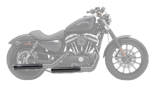 Cobra 3" RPT Raven Black Slip-On Mufflers (6081RB)