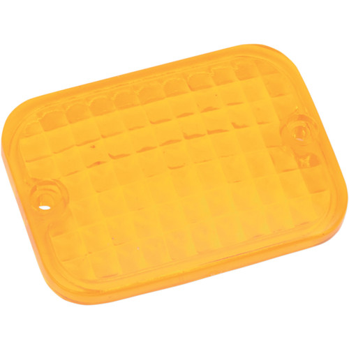 Drag Specialties Rectangular Marker Light Replacement Lens Amber (2040-0299)