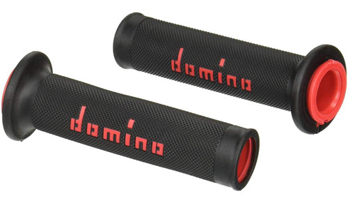 Domino MotoGP Handlebar Grips | Black/Red | Twist Throttle (A01041C4240B7-0)