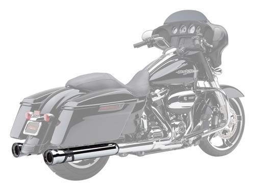 Cobra Race-Pro 4.5" Chrome Slip-On Mufflers (6216)