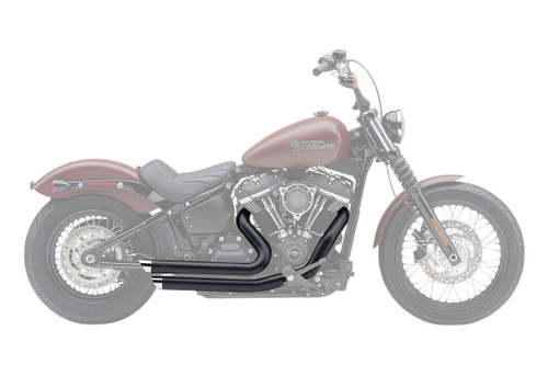 Cobra Speedster Slashdown Exhaust System w/Black Shields Chrome Tips (6853B)