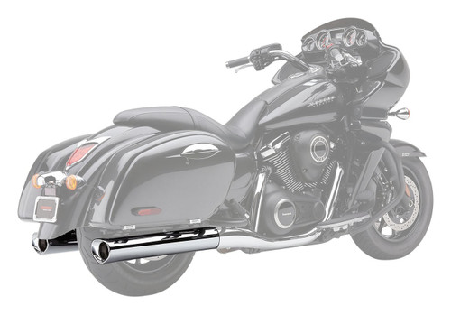 Cobra Classic 4" Chrome Slip-On Mufflers w/Scalloped Tip (4228)