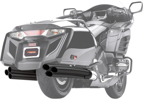 Cobra 6-Into-6 Slip-On Mufflers Black (1217B)