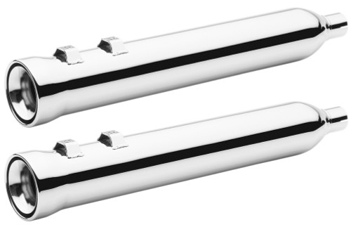 Cobra Neighbor Hater Chrome 4" Slip-On Exhaust Mufflers (6107)
