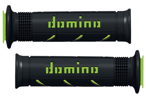 Domino XM2 Handlebar Grips | Twist Throttle | Black/Green (A25041C4440C7-0)