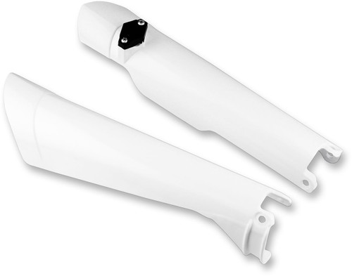 Cycra White Plastic Lower FrontFork Guards (1CYC-6902-42)