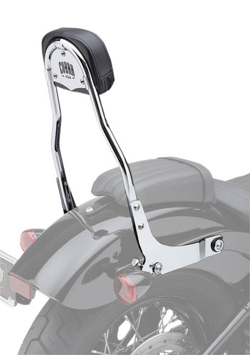 Cobra Detachable 14" High Chrome Sissy Bar Backrest Kit (602-2010)