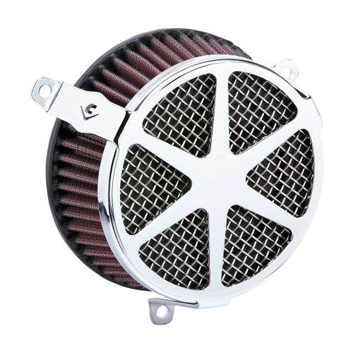 Cobra Chrome Naked Spoke Air Cleaner Kit (606-0104-04-SB)