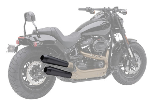 Cobra El Diablo Raven Black 4" Slip-On Mufflers (6046B)