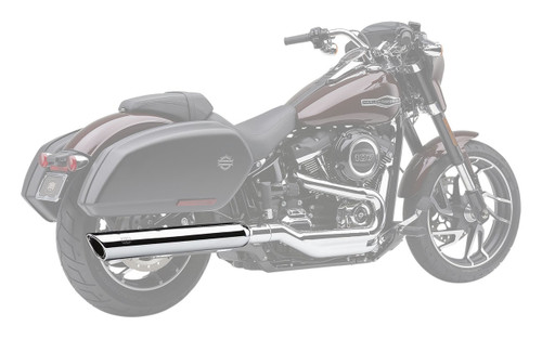 Cobra 909 Twins Chrome Slip-On Muffler (6520)