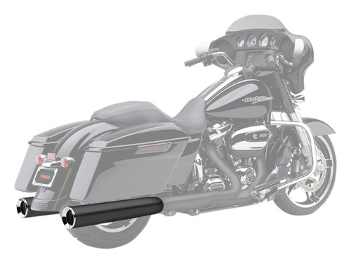 Cobra 4.5" PowrFlo Raven Black Slip-On Mufflers (6214RB)