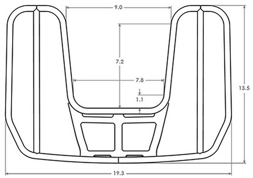 Cobra Big Ass Black Detachable Wrap Around Luggage Rack (602-2615B)