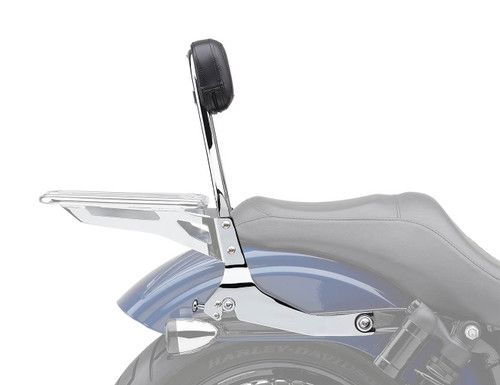 Cobra Detachable 14" High Chrome Sissy Bar Backrest Kit (602-2004)