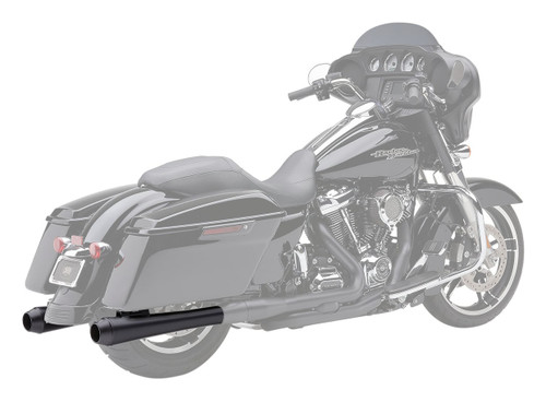 Cobra El Diablo Raven Black 4" Slip-On Mufflers (6208RB)