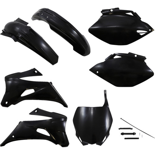 Cycra Black Complete Plastic Powerflow Body Kit 06-09 YZ250F/450F (1CYC-9305-12)