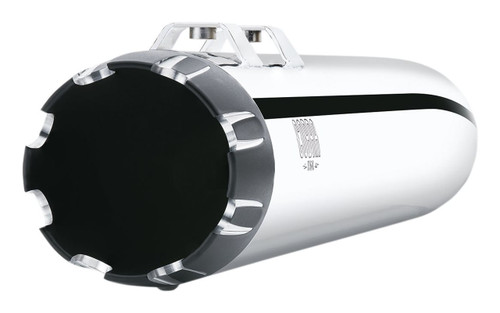 Cobra 4" Dual Cut Chrome Mufflers w/Black Contrast Cut Tips (6267)