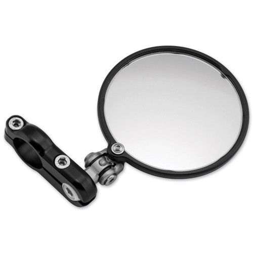 CRG Left Black Lane Splitter Hindsight Bar End Mirror (HSLS-200-L)