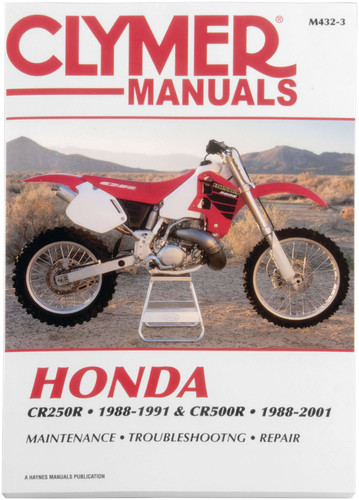 Clymer Repair/Service Manual '88-91 Honda CR250R & '88-01 CR500R (M432-3)