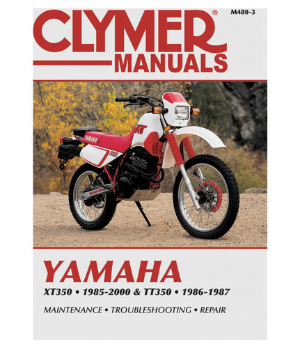 Clymer Repair/Service Manual '85-00 Yamaha XT350, '86-87 TT350 (M480-3)