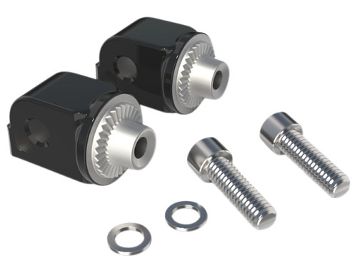 Ciro Footpeg/Floorboard Black Adaptors for '18-up Softails (60016)
