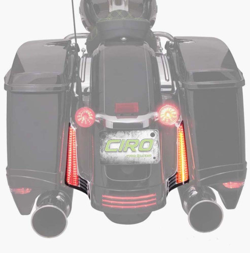 Ciro Chrome Rear Filler Panel LED Lights (40022)