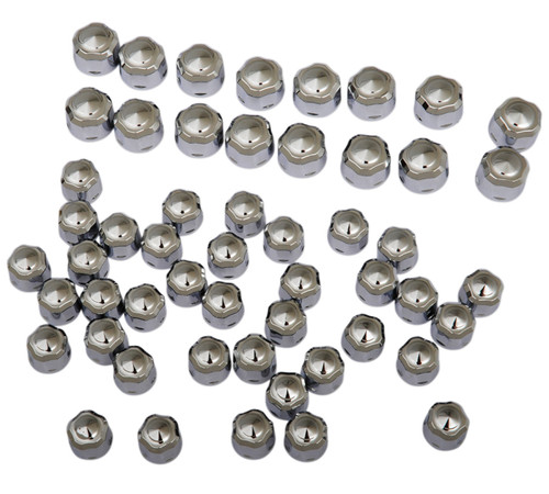 Ciro Chrome Diamond-Cut Crown Engine-Bolt Cap Set (70021)