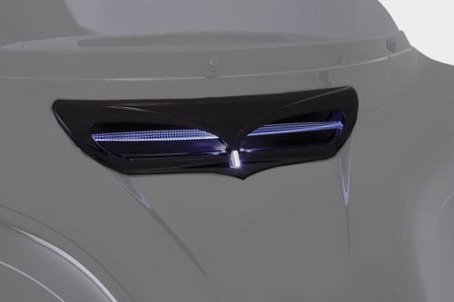 Ciro LED Front Fairing Vent Trim Black w/LED (40012)