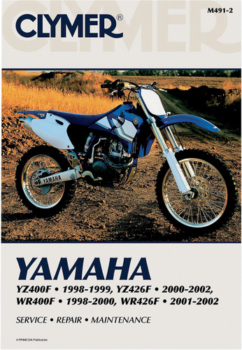 Clymer Repair/Service Manual '98-02 Yamaha YZ400F/YZ426F/WR400F/WR426F (M491-2)
