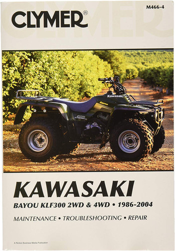 Clymer Repair/Service Manual '86-04 Kawasaki KLF300 Bayou 2X4/4X4 (M466-4)