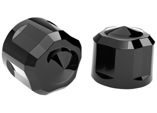 Ciro Black Diamond-Cut Crown Engine Bolt Cap Set (70022)